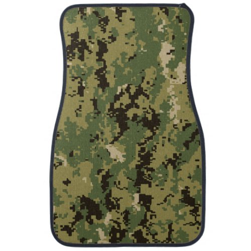 Naval Woodland Camouflage Car Floor Mat