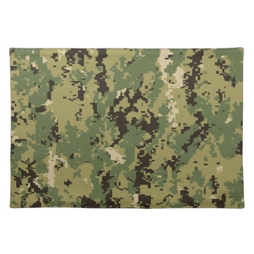 Naval Woodland Camouflage Cloth Placemat