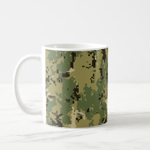 Naval Woodland Camouflage Coffee Mug