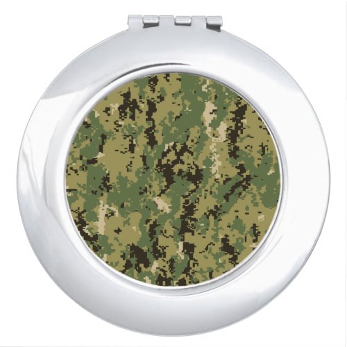 Naval Woodland Camouflage Compact Mirror
