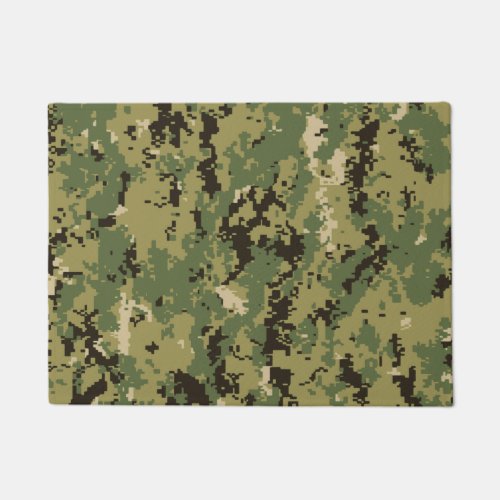 Naval Woodland Camouflage Doormat