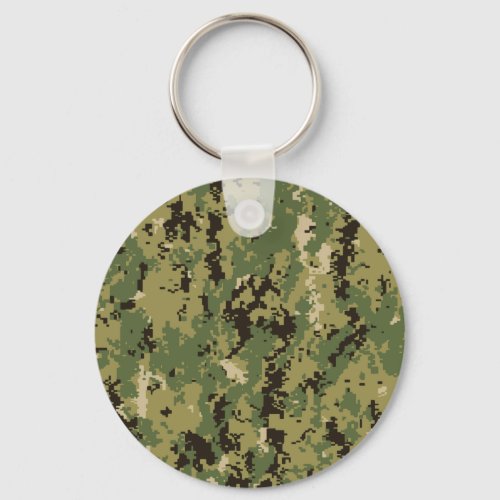 Naval Woodland Camouflage Keychain