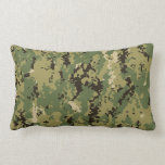 Naval Woodland Camouflage Lumbar Pillow<br><div class="desc">Naval Woodland Camouflage</div>