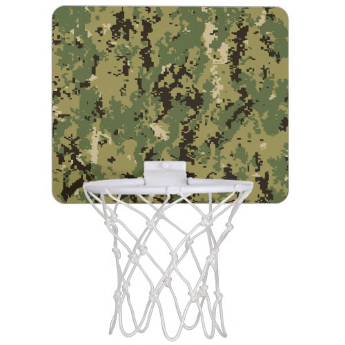 Naval Woodland Camouflage Mini Basketball Hoop