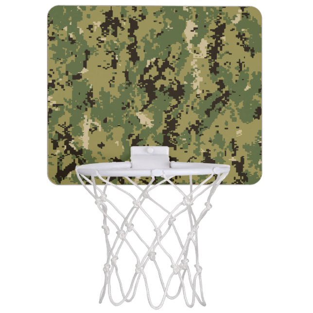 Naval Woodland Camouflage Mini Basketball Hoop (Front)