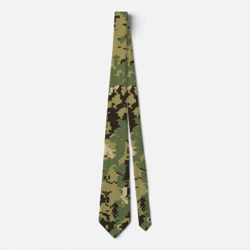 Naval Woodland Camouflage Neck Tie