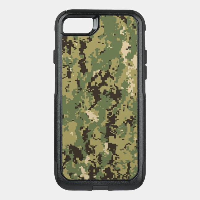 Naval Woodland Camouflage Otterbox iPhone Case (Back)