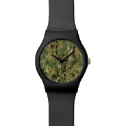 Naval Woodland Camouflage Watch at Zazzle