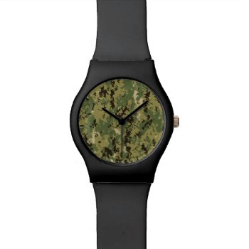 Naval Woodland Camouflage Watch by usnavy at Zazzle