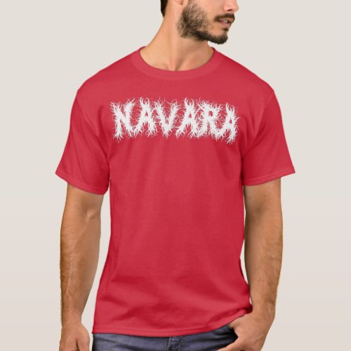 Navara Death Metal Heavy Metal Black Metal Version T_Shirt
