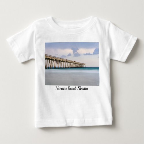 Navarre Beach Fishing Pier Baby Toddler T_shirt