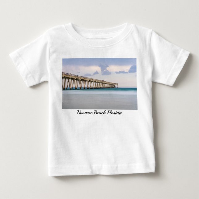 Navarre Beach Fishing Pier Baby Toddler T-shirt (Front)