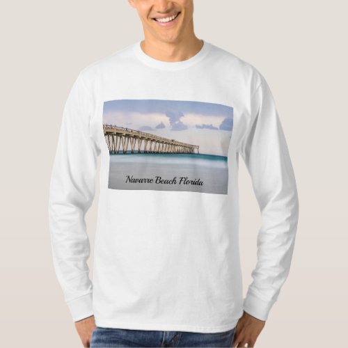 Navarre Beach Fishing Pier Long Sleeve Shirt
