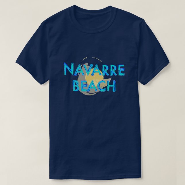 Navarre Beach Florida artsy design T-Shirt (Design Front)