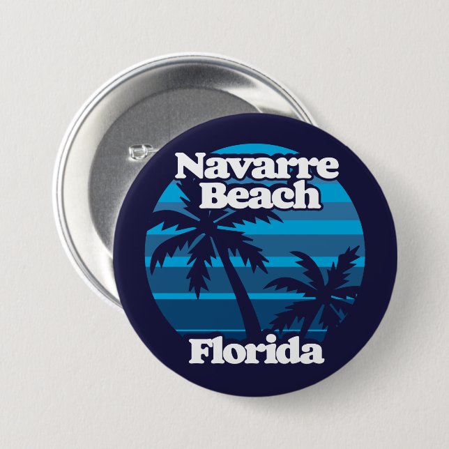 Navarre Beach Florida Button (Front & Back)