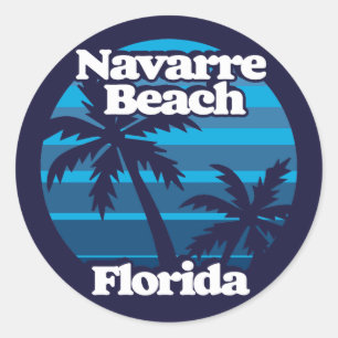 Navarre Beach Florida Classic Round Sticker