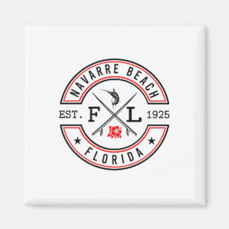 Navarre Beach Florida Fl Retro Surfer Beach Front  Magnet