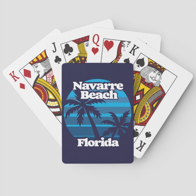 Navarre Beach Florida Poker Cards (Back)