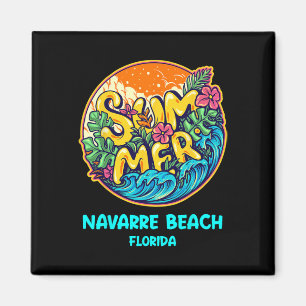 Navarre Beach Florida Summer Vacation Souvenir Hol Magnet