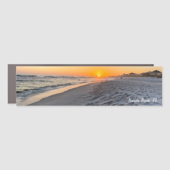 Navarre Beach Florida Sunset Car Magnet (Front)