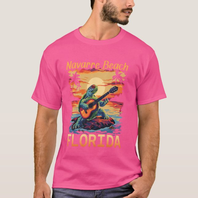 Navarre Beach Florida Vacation Turtle Lover Summer T-Shirt (Front)