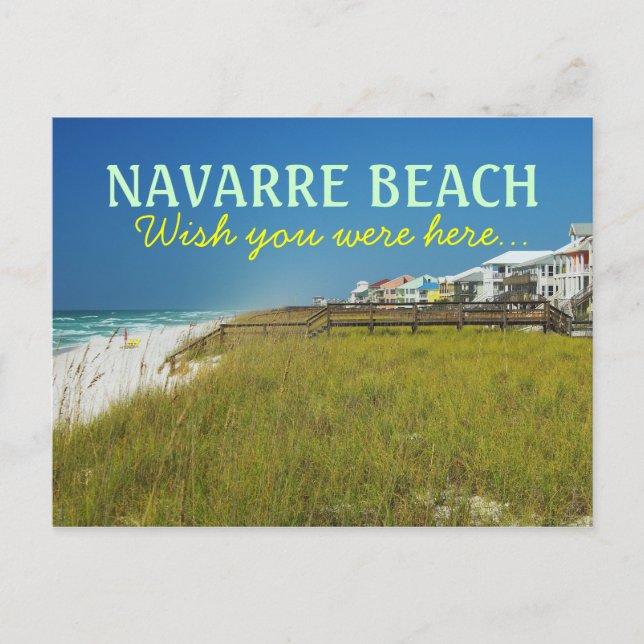 Navarre Beach Florida - Wish you were here Postcard (Front)