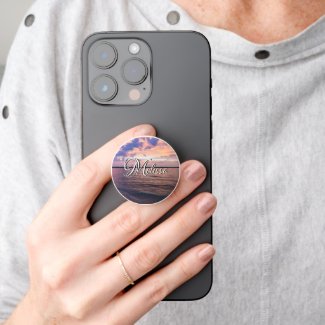 Navarre Beach Magic Hour Purple Sunset PopSocket