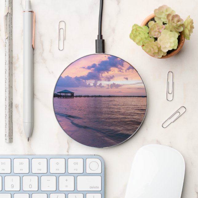 Navarre Beach Magic Hour Purple Sunset Wireless Ch (Desk)