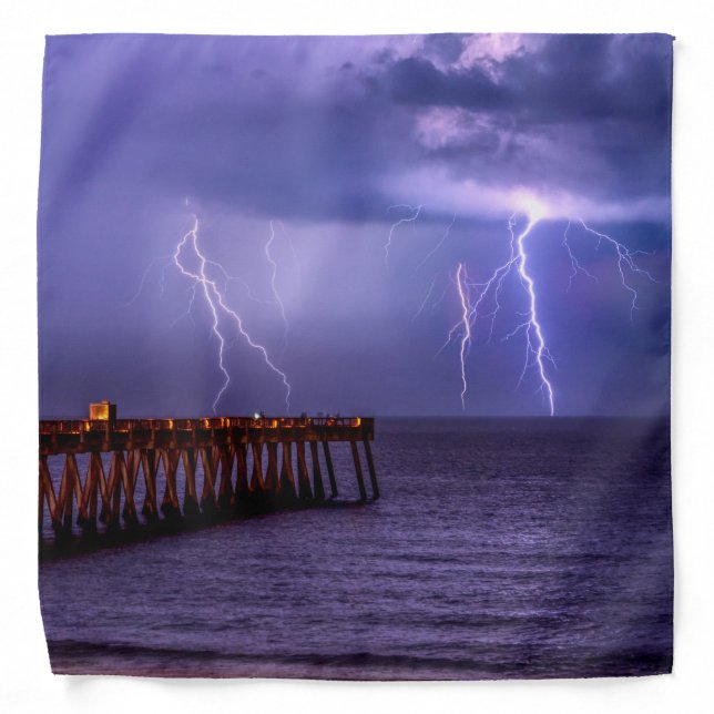 Navarre Florida Lightning Storm Bandana (Front)