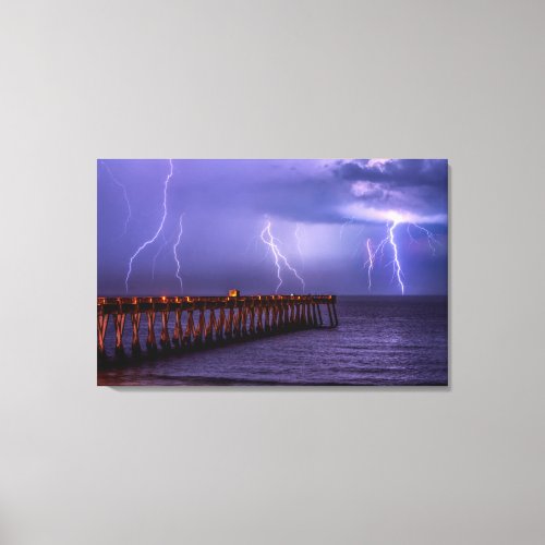 Navarre Florida Lightning Storm Canvas Print