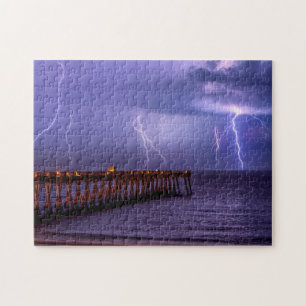 Navarre Florida Lightning Storm Jigsaw Puzzle