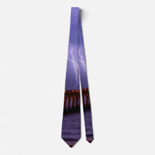 Navarre Florida Lightning Storm Neck Tie