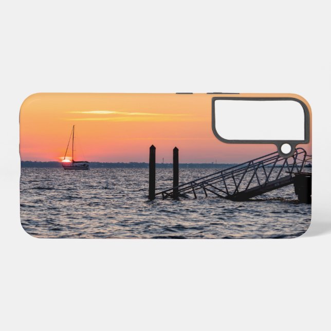 Navarre Florida Santa Rosa Sunrise Samsung Galaxy Case (Back Horizontal)