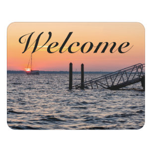 Navarre Florida Santa Rosa Sunrise Welcome Door Sign