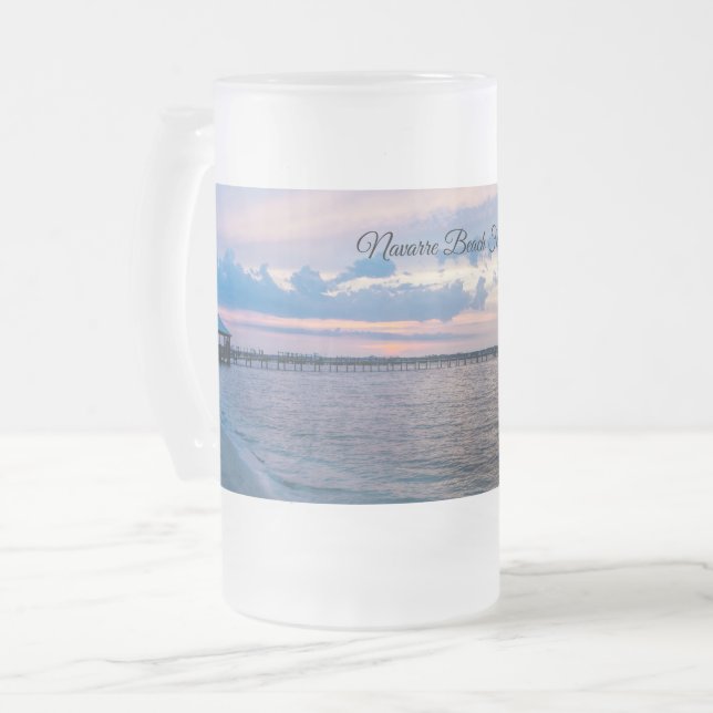 Navarre Santa Rosa Sunset Frosted Beer Mug (Front Left)