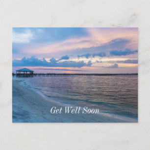 Navarre Santa Rosa Sunset Get Well Soon Postcard