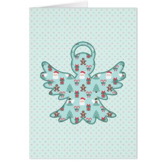 Navidad Angel Cutout Cards (Front)