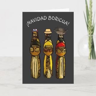 Navidad Boricua Puerto Rico Merry Xmas Holiday Car Card