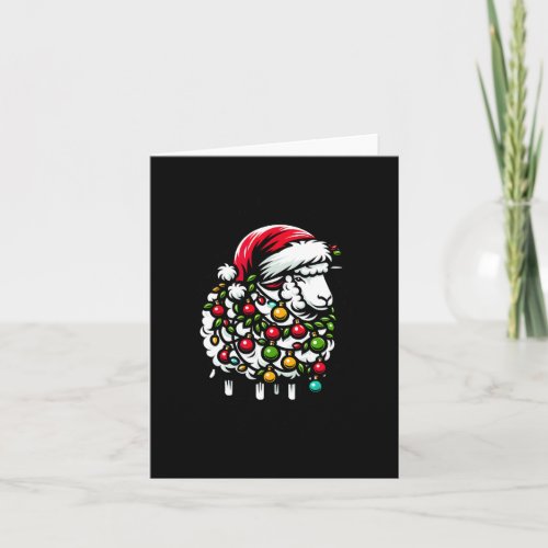 Navidad Funny With Sheep Holiday Party Christmas M Card