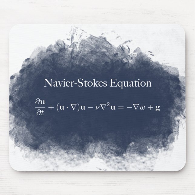 Navier Stokes Equation Math & Science Mouse Pad (Front)