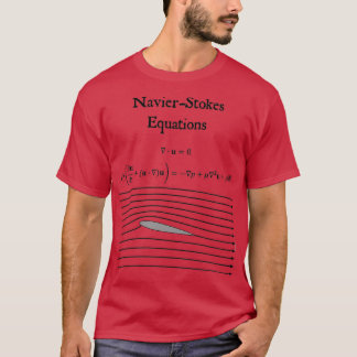 NavierStokes Equations Fluid Dynamics Vintage Math T-Shirt
