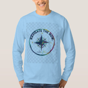 Navigate the Now Abstract Compass Multi-Color Gr T-Shirt