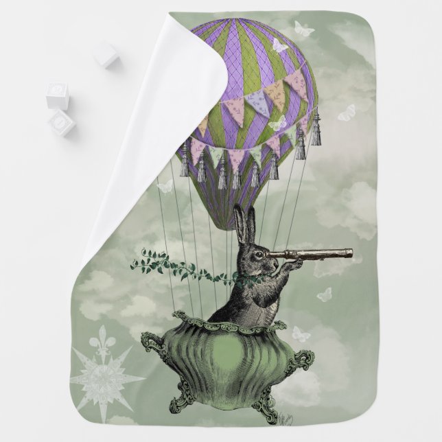 Navigating Rabbit Baby Blanket (In Situ)