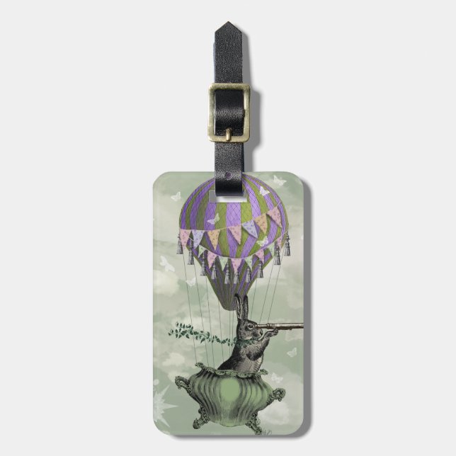 Navigating Rabbit Luggage Tag (Front Vertical)