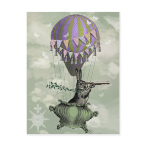Navigating Rabbit Postcard