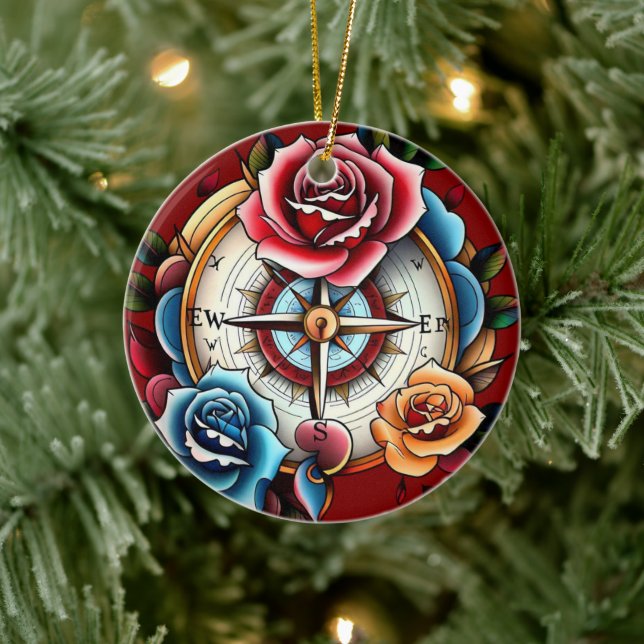 "Navigating the Heart" Ceramic Ornament (Tree)