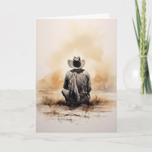“Navigating the Rugged Journey” Western Sympathy Card