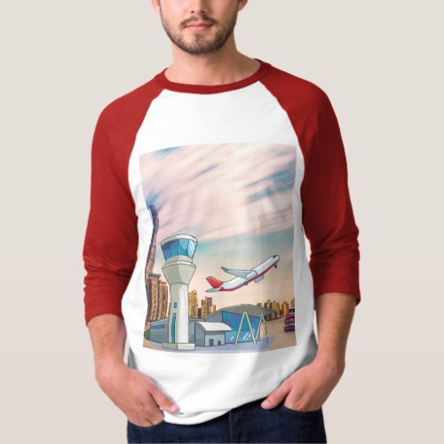 Navigating the Skies The Role of Air Traffic  T_Shirt