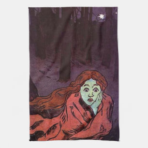 Navigating Trauma Face Of Fear Kitchen Towel