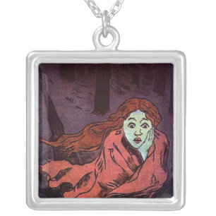 Navigating Trauma Face Of Fear Silver Plated Necklace